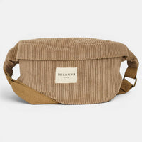 Bauchtasche von De La Mur in Toast, Cord braun