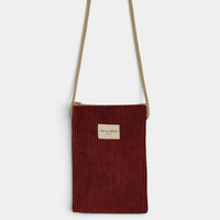 Handytasche von De La Mur in Arde, Cord bordeaux