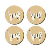 Untersetzer - coasters 4er Set | de lange tafel