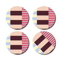 Untersetzer - coasters 4er Set | de lange tafel