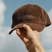 Cord Cap mit Aufschrift von Femme de Marin, klassische Accessoires-Cap aus Baumwolle, mit stylischem Schriftzug und bequemer Passform
