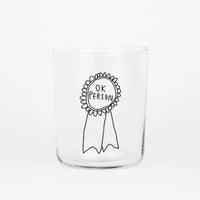 Glas mit Spruch 500ml | yahya studio