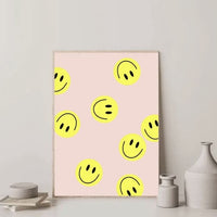 A4 Poster „smiley“ von hej Ibiza, bunte Papeterie mit fröhlichem Smiley-Design, dekoratives Wandbild von Ute Arnold