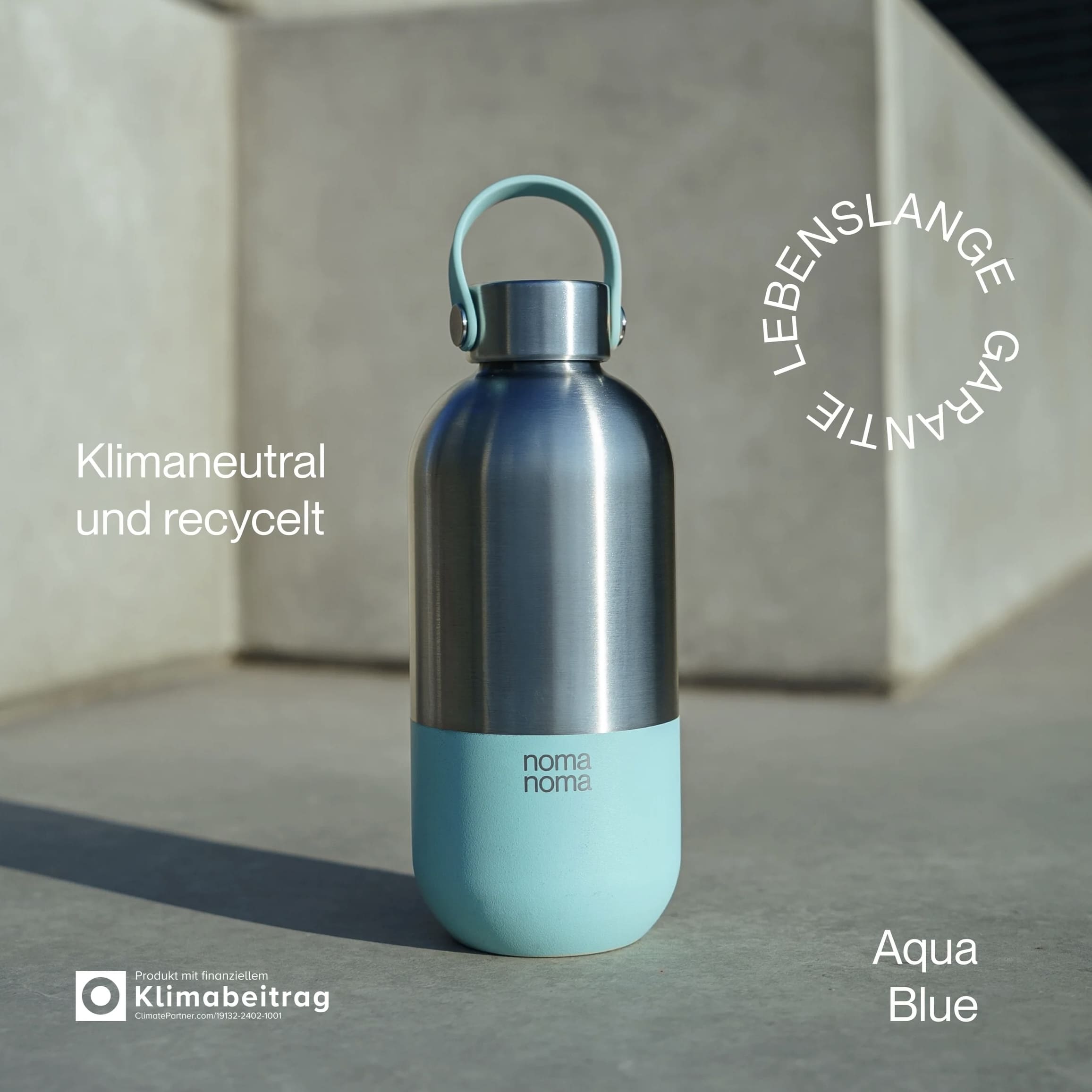 Trinkflasche Edelstahl isoliert 750 ml