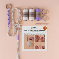 DIY -Set „Blumenampel“ Makramee, Garn&mehr