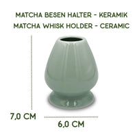 Matcha Whisk Besen Halter aus Keramik, matchapassion