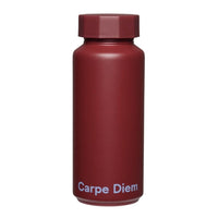 Designletters Thermo Trinkflasche für drinnen und draußen, robuste Edelstahlflasche mit dekorativem Schriftzug, ideal für unterwegs