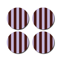 Untersetzer von de lange tafel, runde Holz-Coaster für Getränke, elegantes Ess- und Trinkzubehör, natürliche Holzoptik