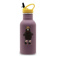 Kinder-Trinkflasche von Roadtyping, langlebige Trinkflasche für drinnen und draußen, mit buntem Design und auslaufsicherem Verschluss.