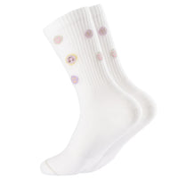 Bunte Socken mit icon-Design von Ooley, modisches Accessoire für bequemen Style und Komfort.