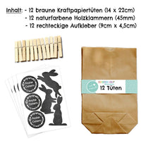 Papierdrachen Osterhasentüten Set, drinnen und draußen, buntes Papier, ideal für Ostergeschenke und Dekorationen