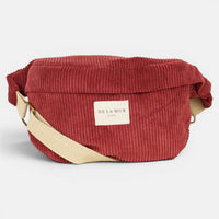 Bauchtasche von De La Mur in Arde, Cord bordeaux