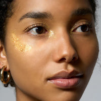 Goldene Glitzer-Bio 5g von Birkenspanner, schön gestaltete Verpackung, ideal für Beauty & Pflege Anwendungen.