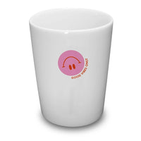 Keramik Becher/ Tasse Smiley, Goldscherben