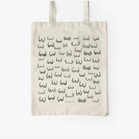 Jutebeutel von typealive in creme mit dem Aufdruck „Busenfreunde“