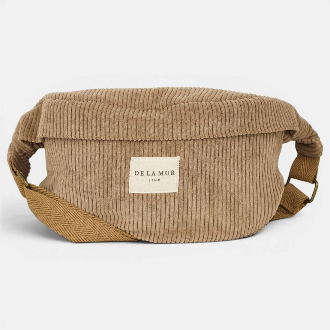 Bauchtasche von De La Mur in Toast, Cord braun