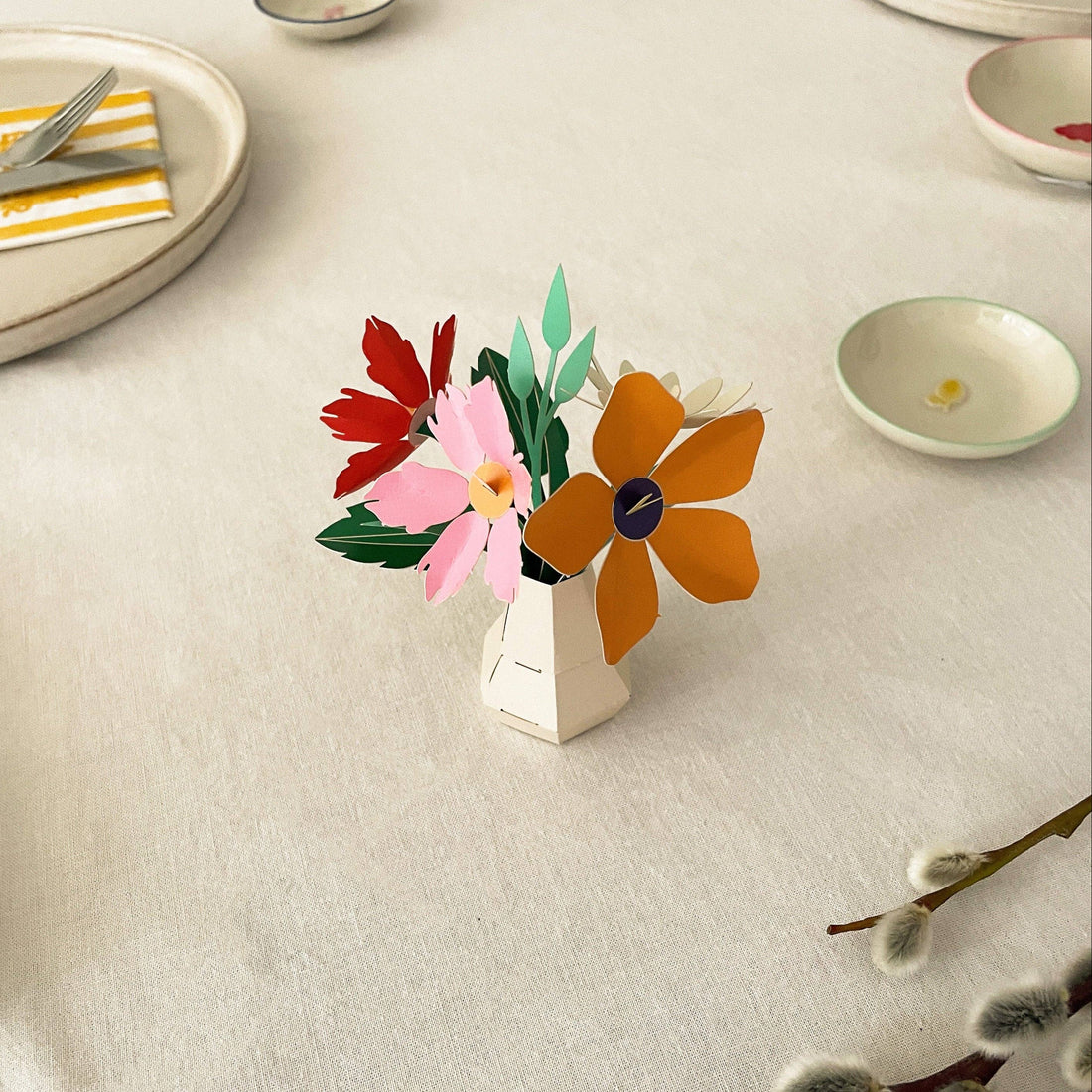 Grußkarte Blumengrüße I Faltmeister