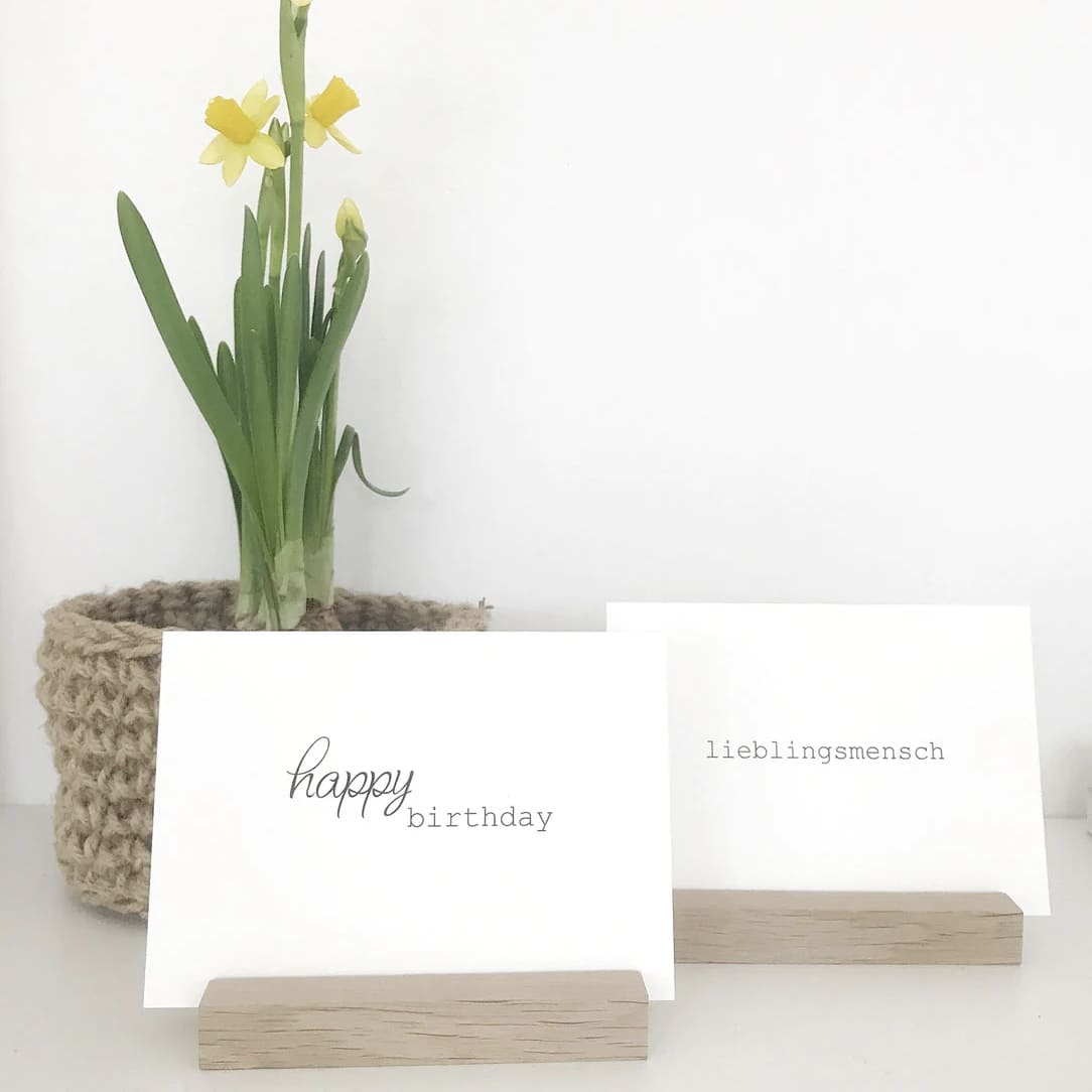 Fotohalter klein Eiche, Stadtrand Stil