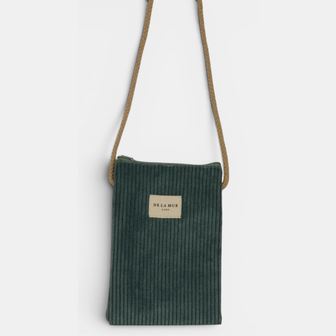 Handytasche von De La Mur in Jade, Cord grün