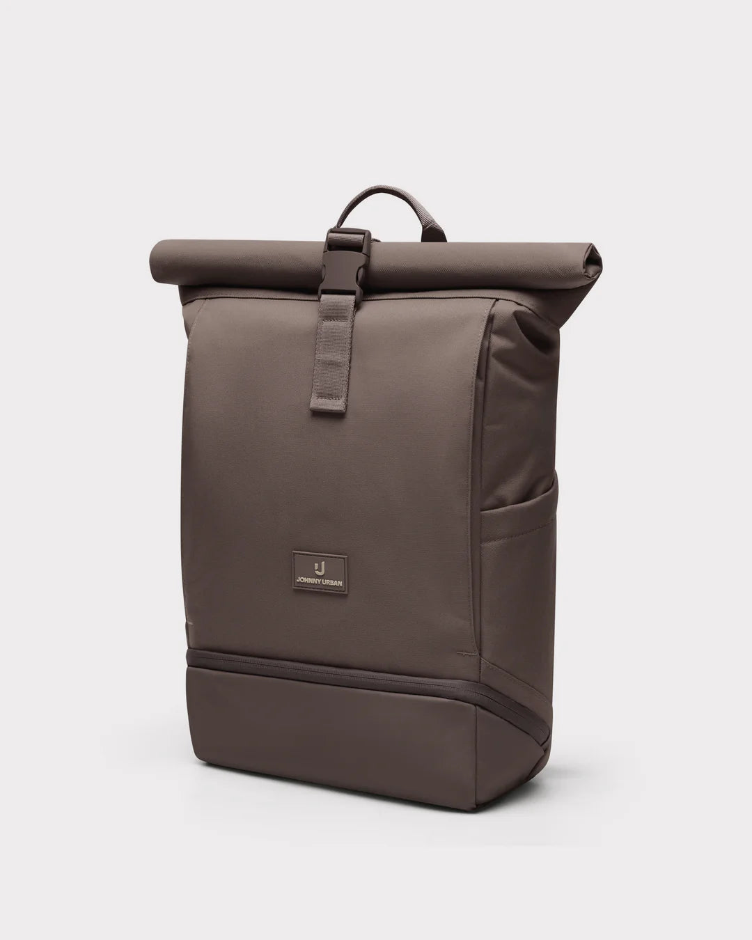 Grauer Johnny Urban Rucksack „Allen“ Medium aus robustem Stoff, mit mehreren Fächern und verstellbaren Schultergurten.