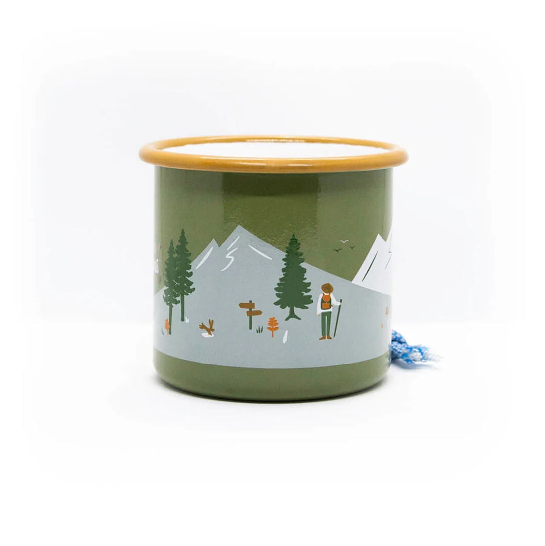 Emailletasse Becher von Roadtyping, geeignet für drinnen und draußen, mit stilvollem Design und langlebigem Material.