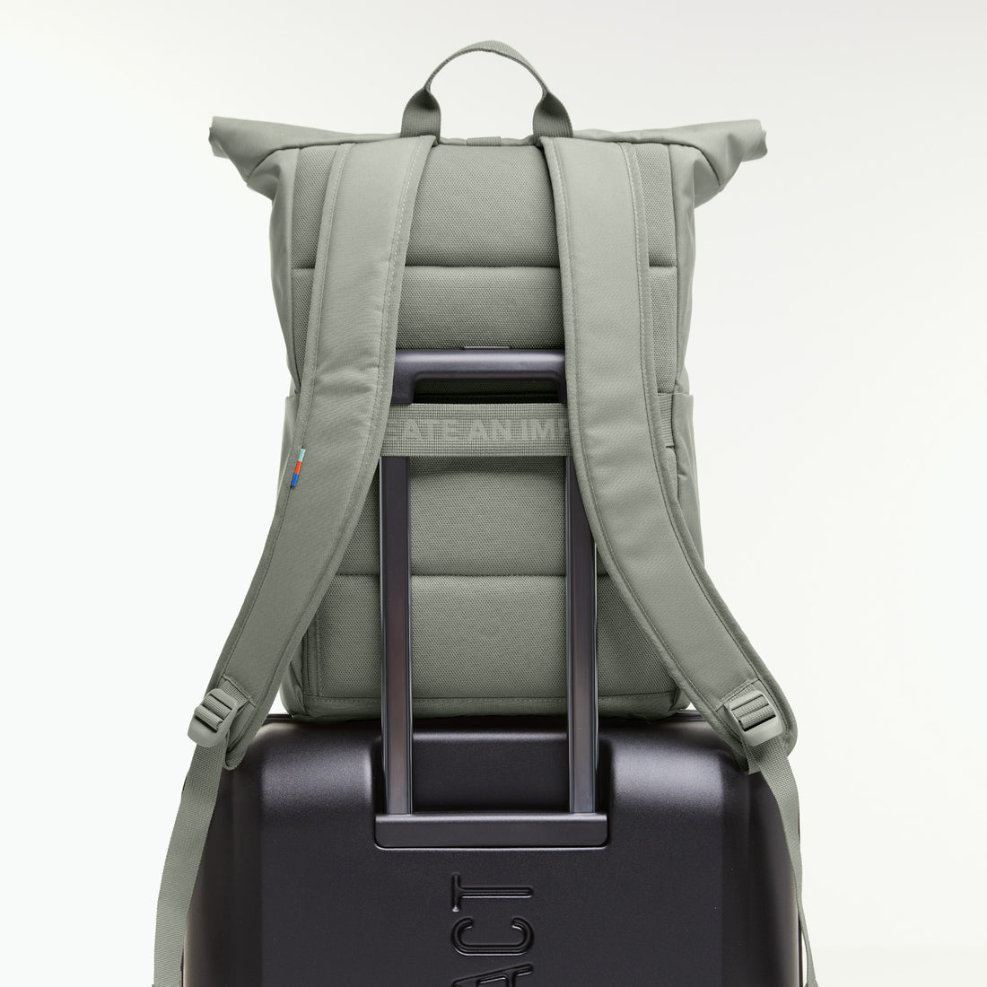 Got Bag Rucksack Roll-Top Easy, moderner Rucksack mit Rollverschluss, schwarzes Design, ideal für unterwegs