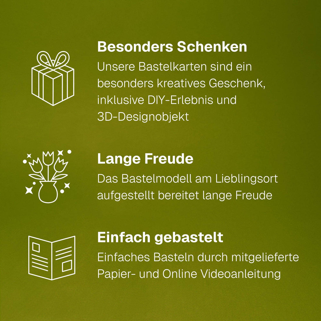 Grußkarte Mini Glücksklee I Faltmeister