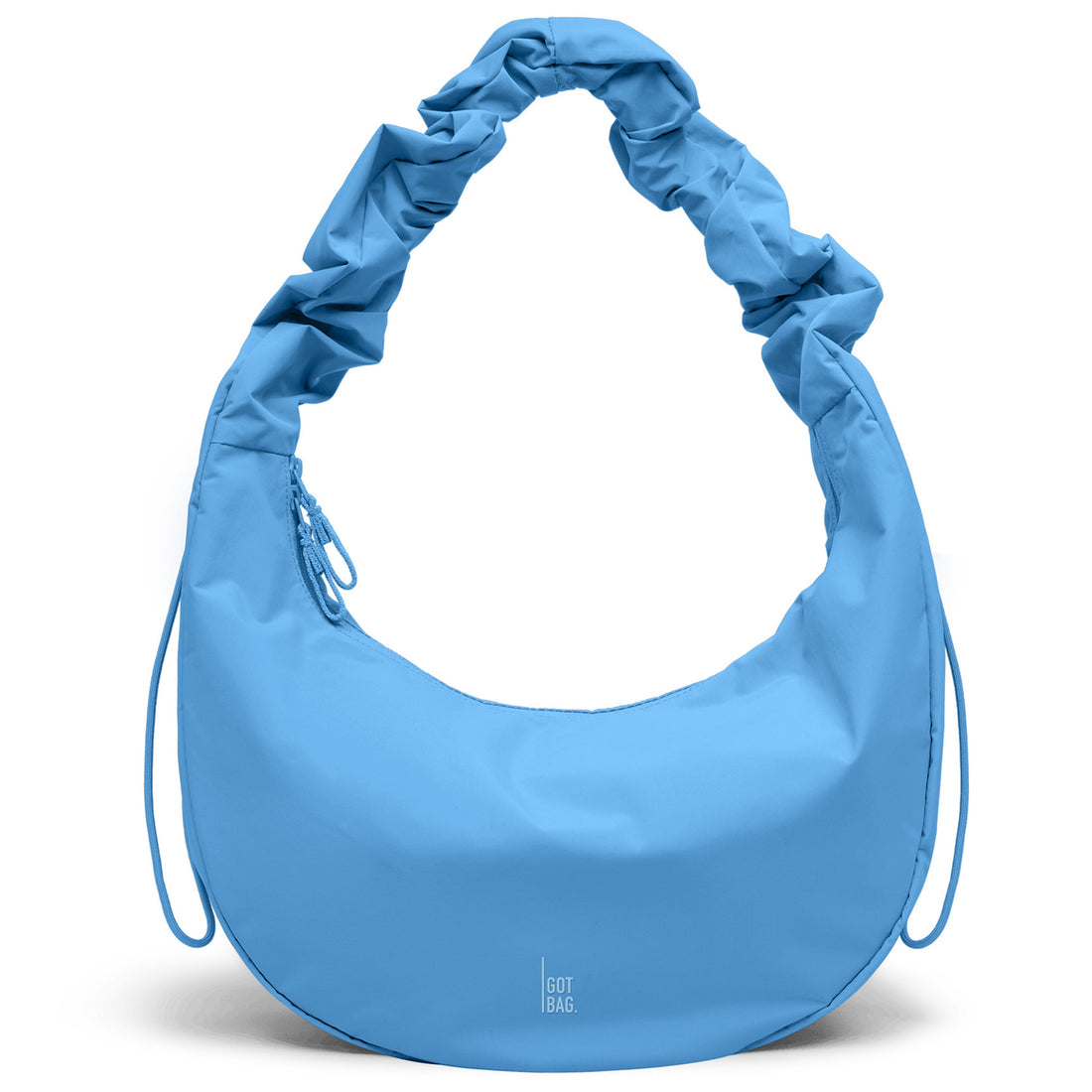 Got Bag Moon-Bag Ruffle Rucksack und HipBag aus recyceltem Material, braun mit Rüschen-Design, nachhaltiger Freizeitbegleiter
