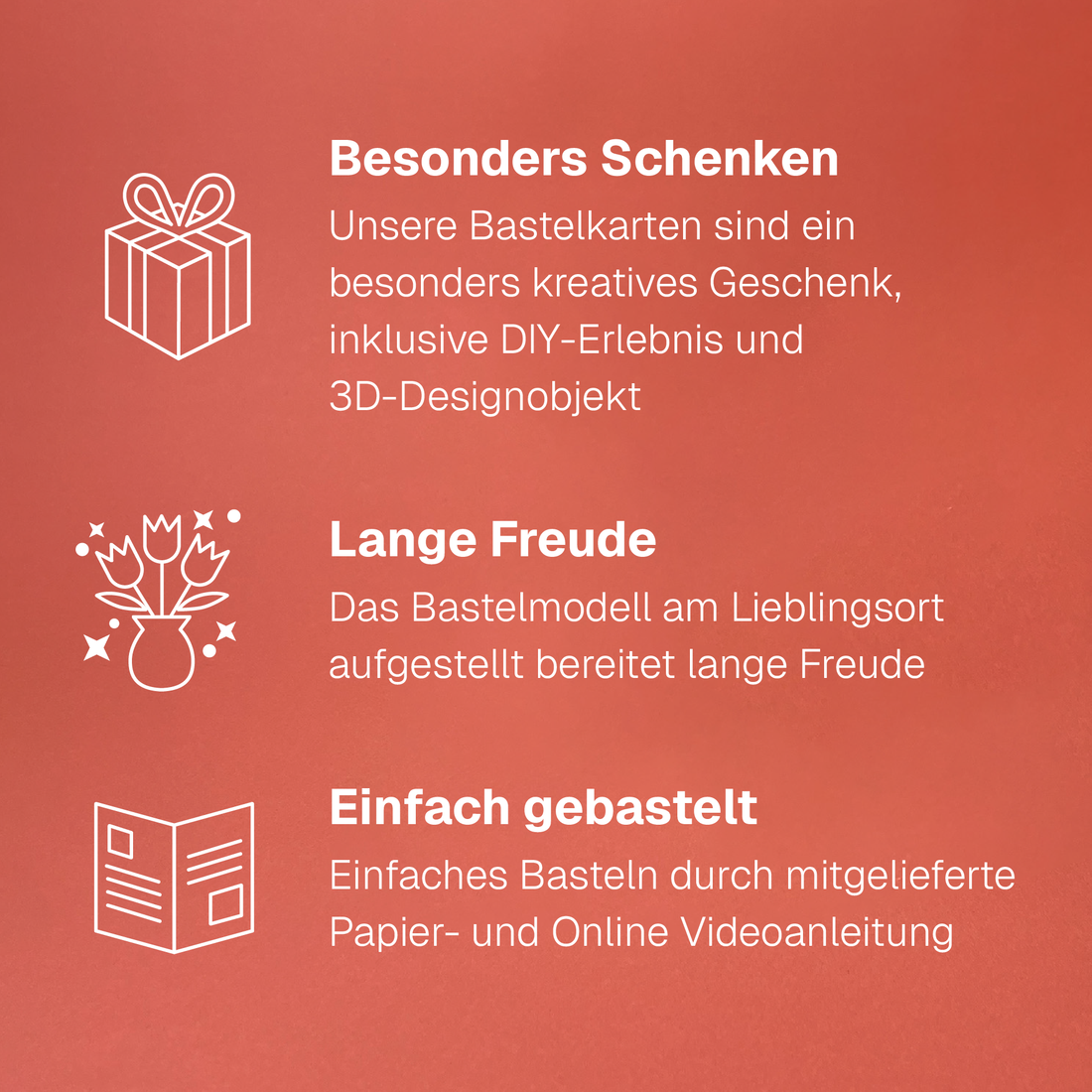 Grußkarte Tulpe Gestreift I Faltmeister