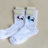 Tennis Socken "Dackel - bayrisch" I Bazaar Noir