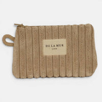 Geldbeutel von De La Mur in Moka, Cord beige
