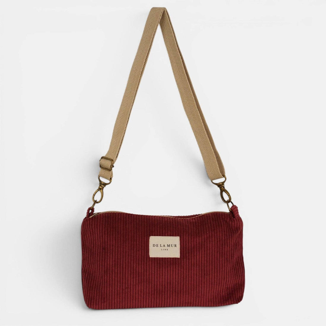 Clutch von De La Mur in Arde, Cord bordeaux