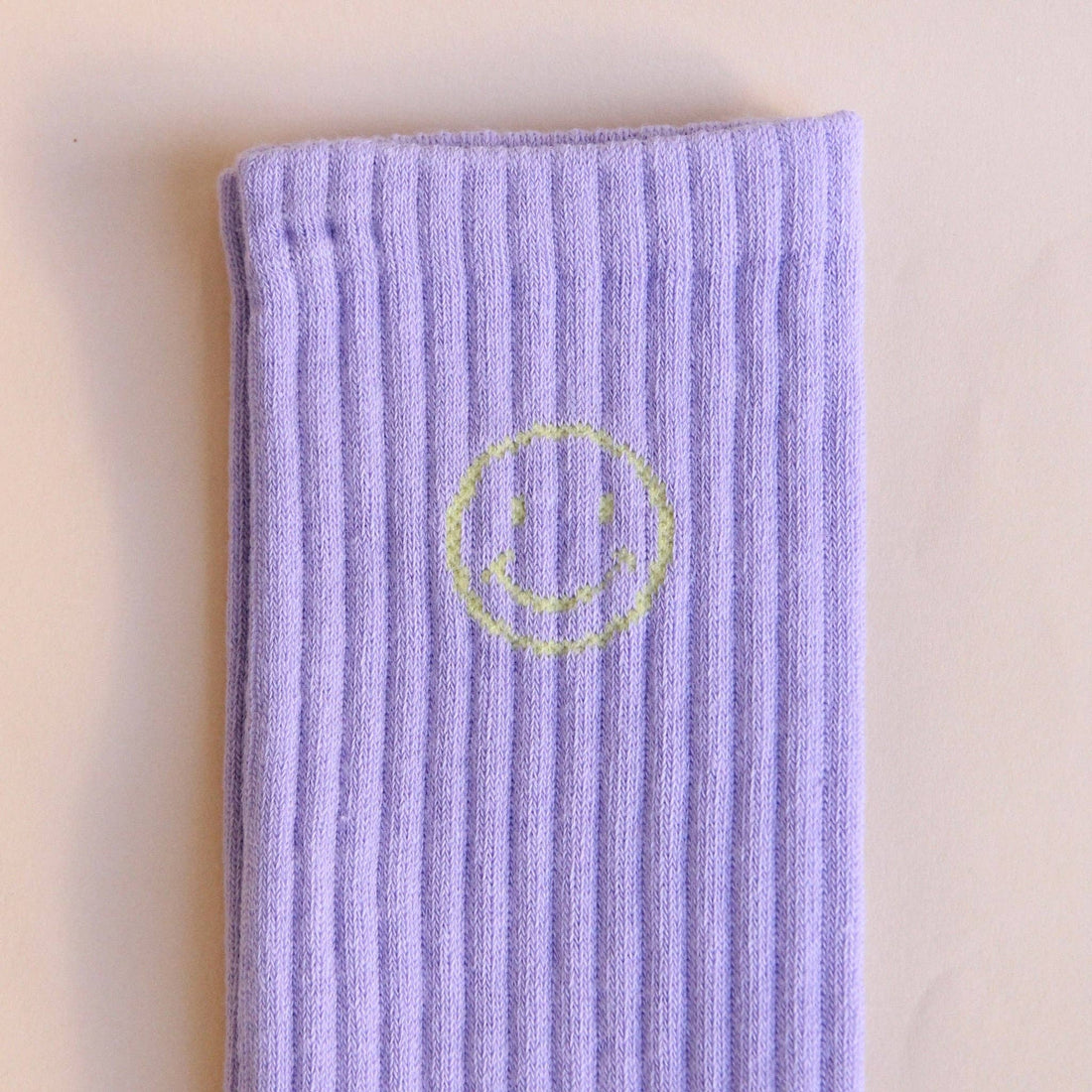 Socken "Smilie Lila" I Bazaar Noir