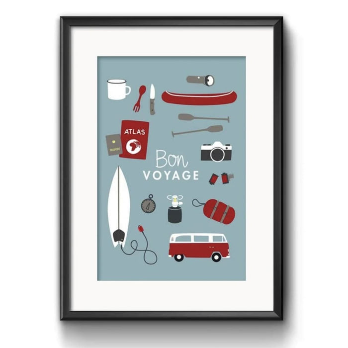 PrintDinA3 (Poster) Bon Voyage, Roadtyping