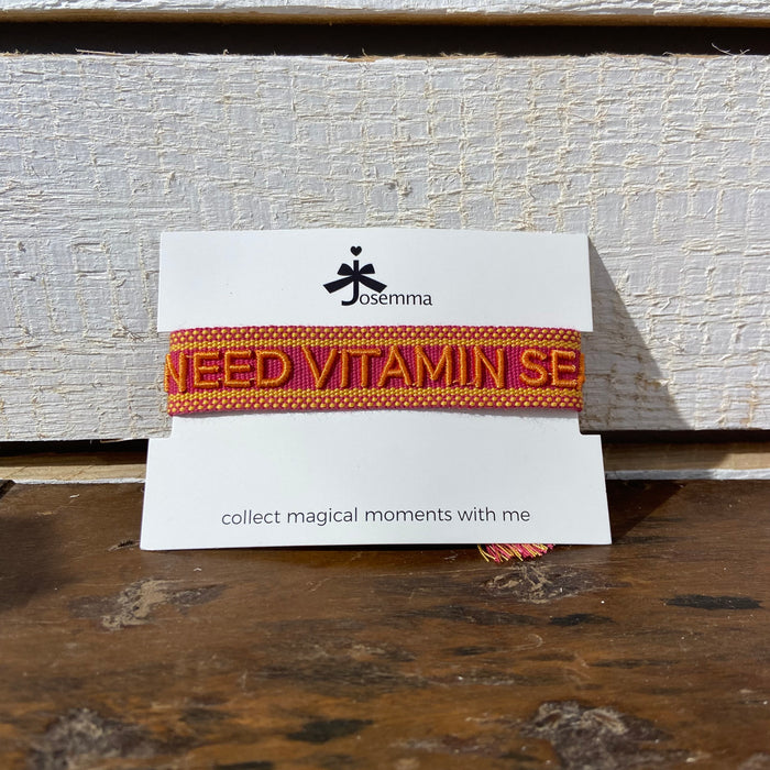 Armband „i need vitamin sea“ pink/orange, Josemma