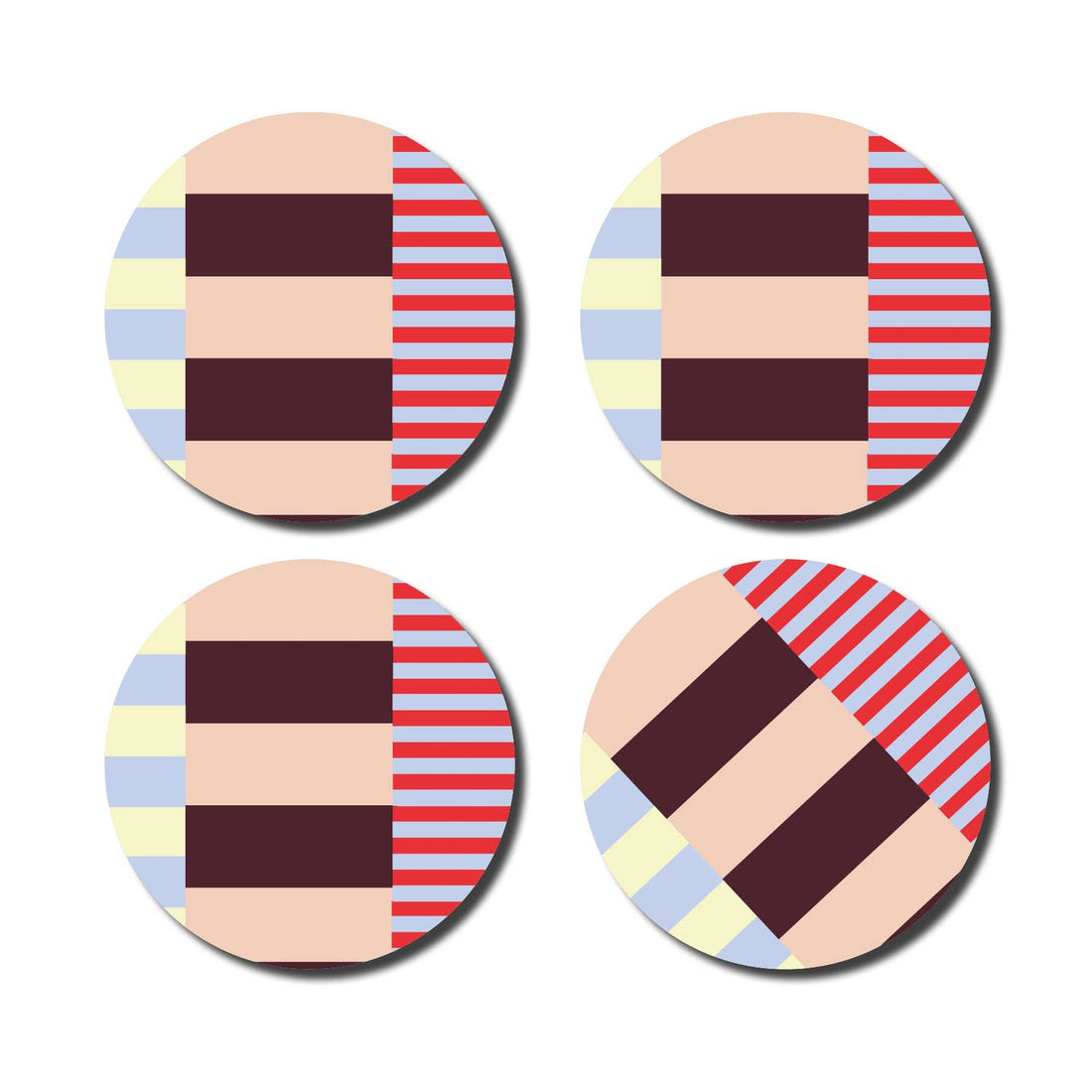 Untersetzer - coasters 4er Set | de lange tafel