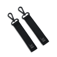 Got Bag Stroller-Straps 2er-Set in Black – zwei Taschenhalter mit Karabinerhaken für den Kinderwagen