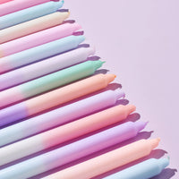 DIY-Box Dip Dye Kerzen von by vivi, farbige Kerzen zum Selbermachen, mit bunten Farbverläufen und kreativen Mustern