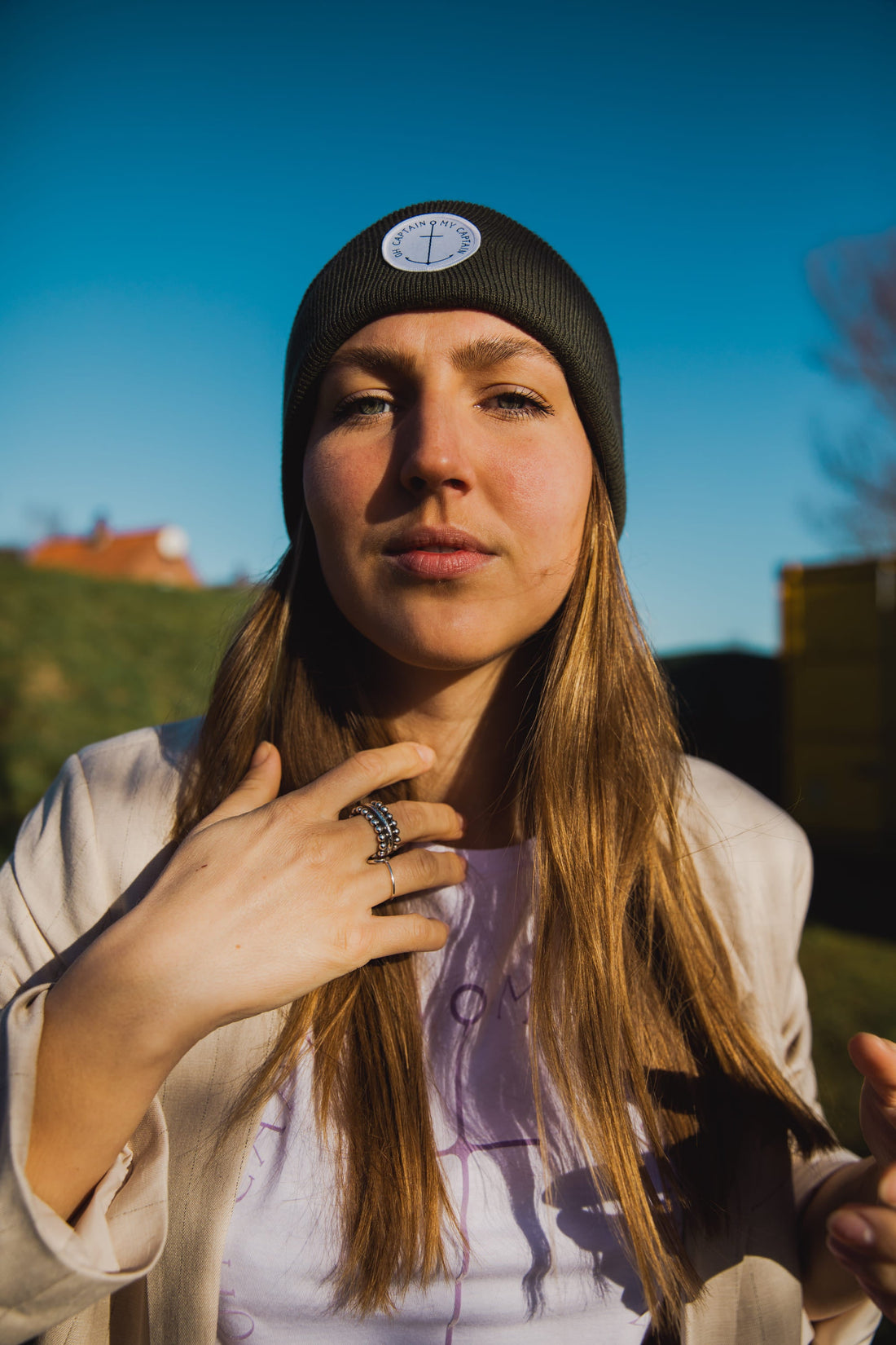 Beanie „Oh Captain my Captain“, Femme de Marin