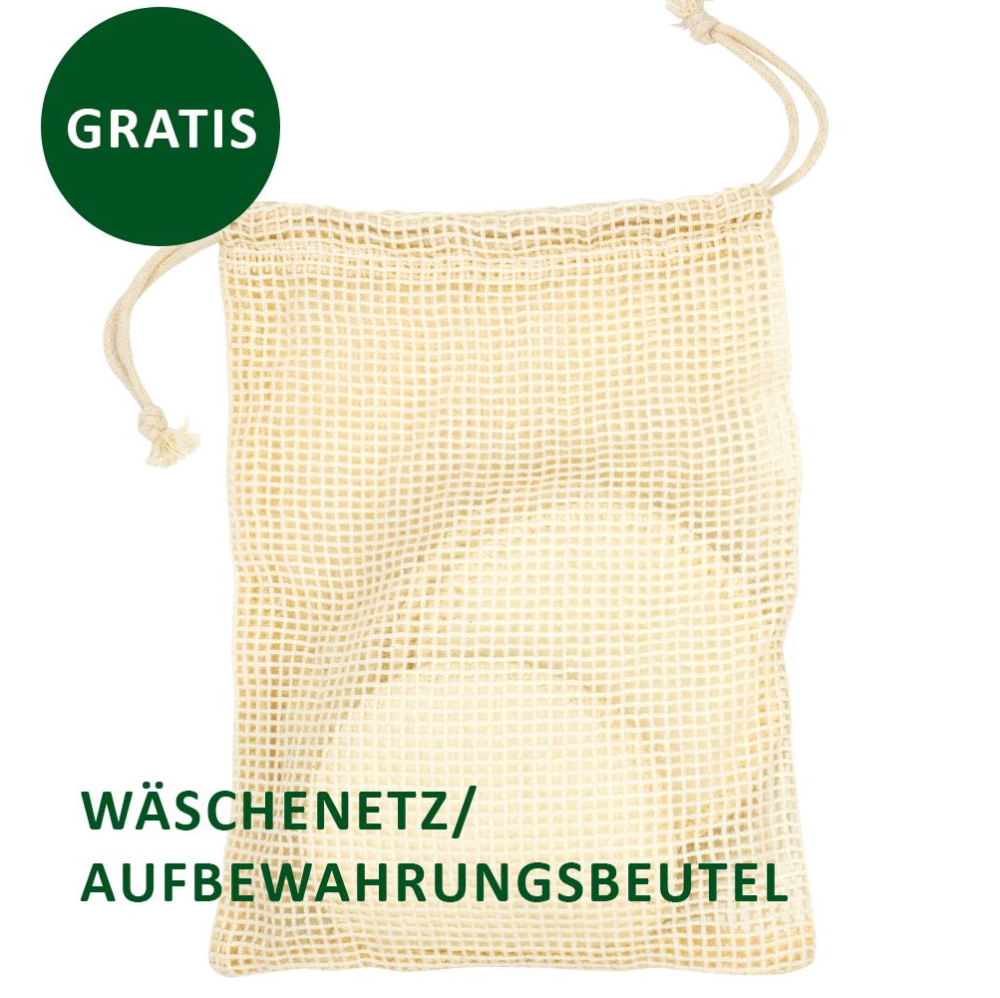 Kosmetikpads 10er Pack (+ Wäschesäckchen GRATIS) mit Aufbewahrungsdose, puremetics