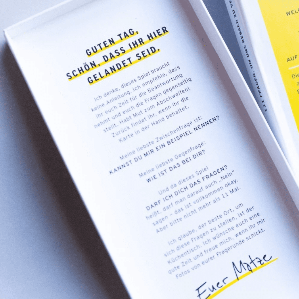 Spiel „Darf ich dich das fragen?“ | beherzt. x Matze Hielscher