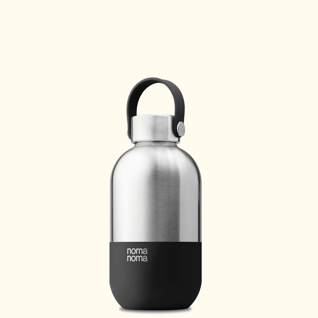 Isolierte Edelstahl-Trinkflasche von Noma noma, 500 ml, für Drinnen und Draußen, mit Schraubverschluss und rotem Design.