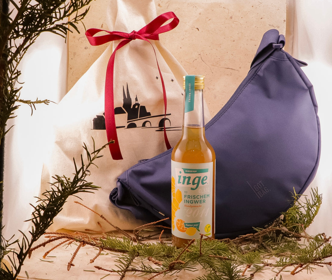 Geschenkset Moon-Bag Small & Inge im Regensburg-Jutebeutel I Donaustern