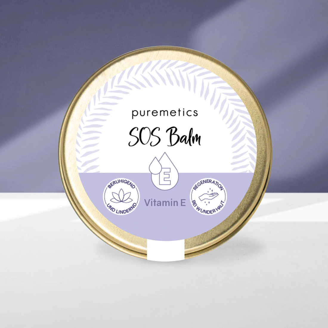 Lippenbalsam von Puremetics, feuchtigkeitsspendende Pflege für weiche und geschützte Lippen, in natürlichem Design.