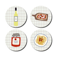 Untersetzer - coasters 4er Set | de lange tafel