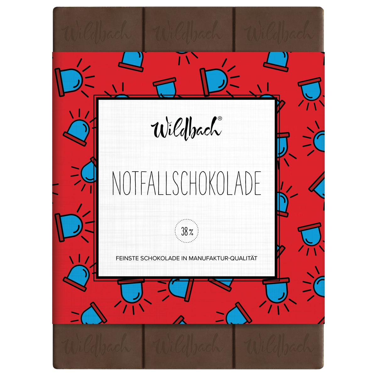 Tafel Schokolade „Notfallschokolade“, 70g, Wildbach