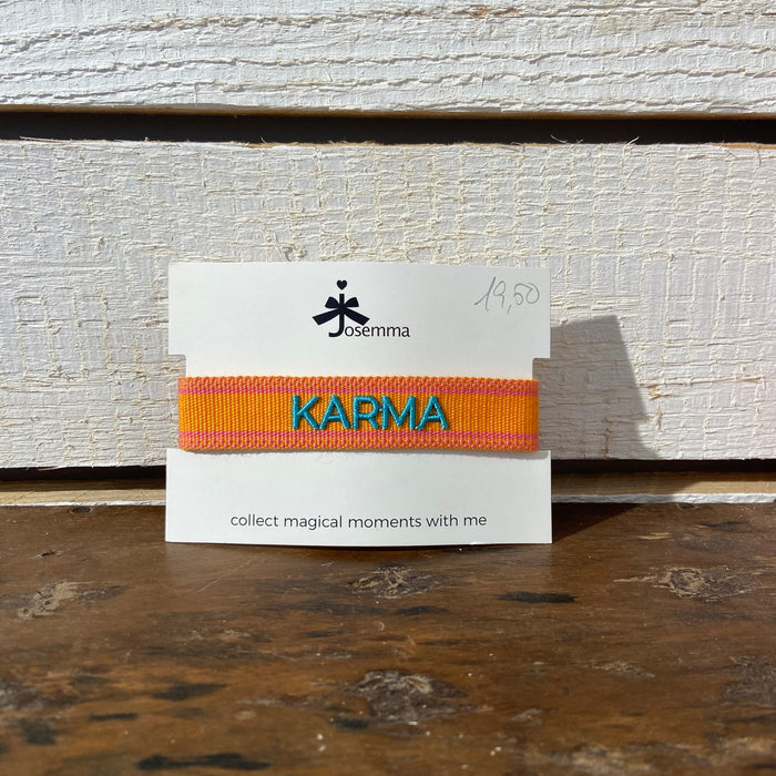 Armband „karma“ orange/petrol, Josemma