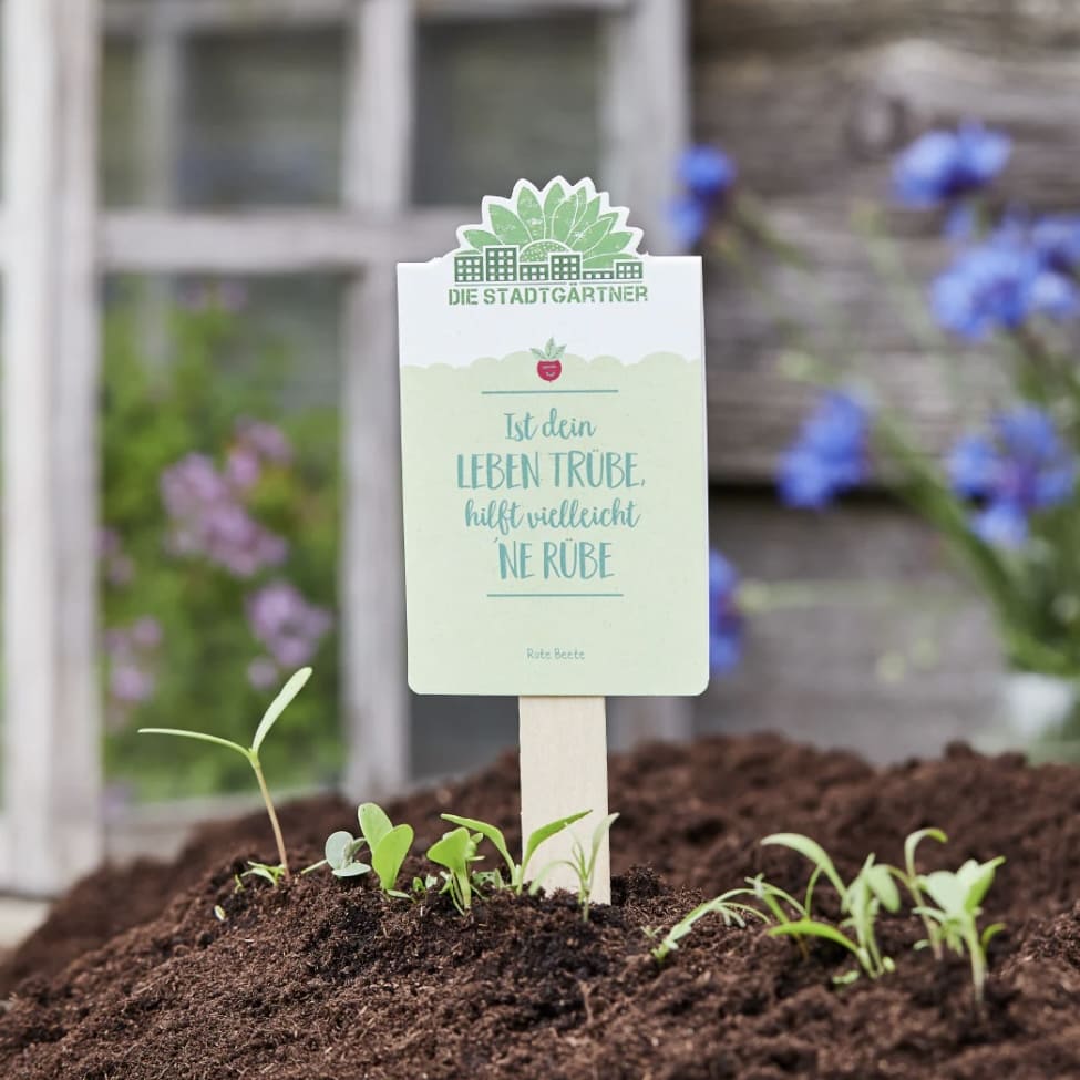 Saatgrüße mit Spruch, Stadtgärtner