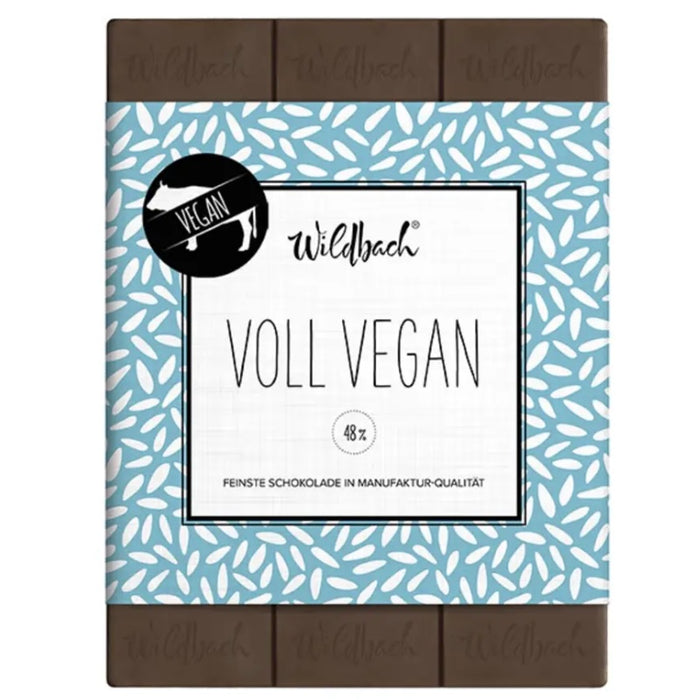 Tafel Schokolade „Voll Vegan“, 70g, Wildbach