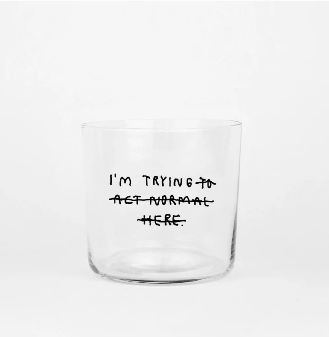 Glas mit Spruch 350ml | yahya studio